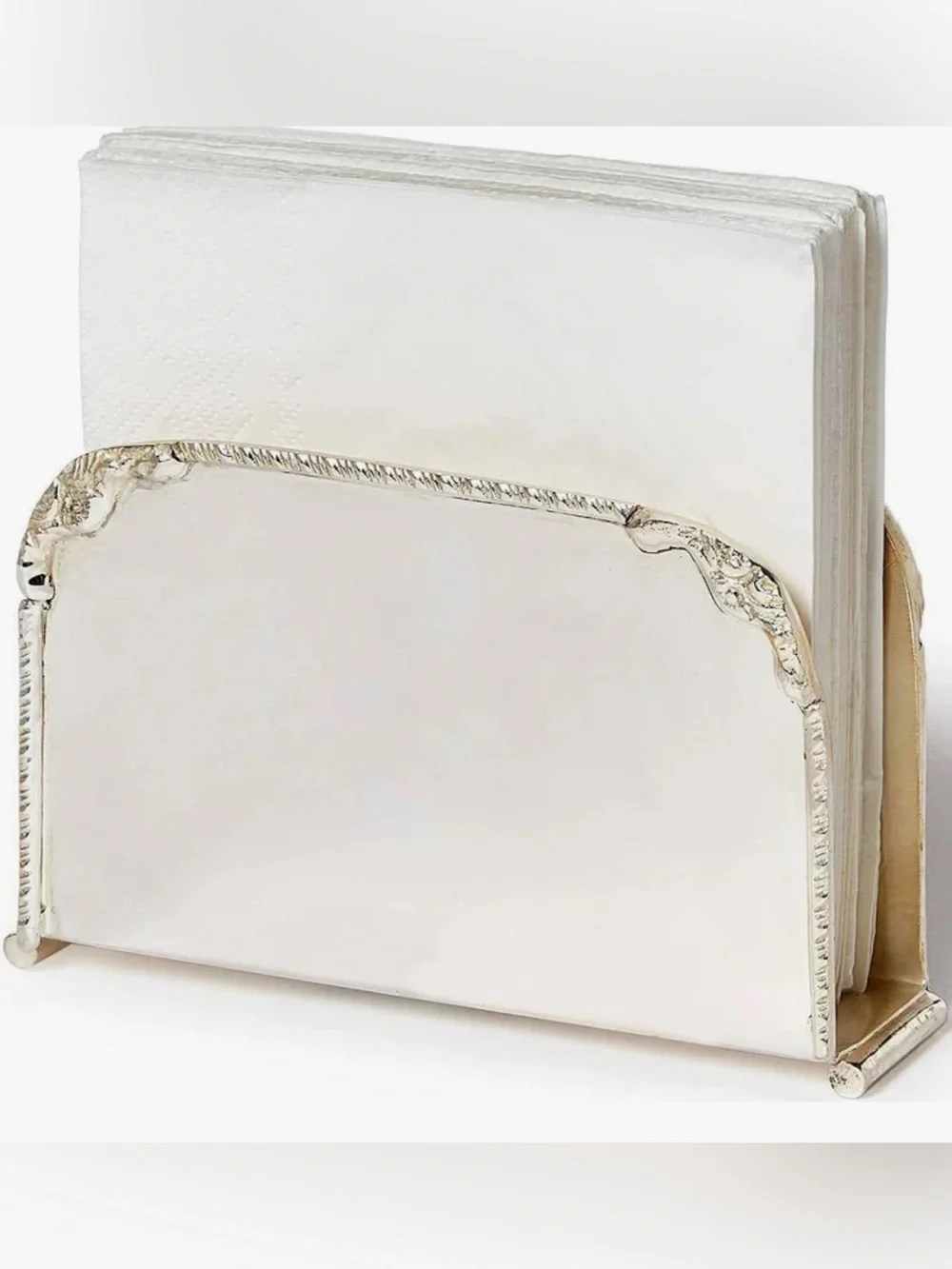 Two’s Company Banquet Silver Napkin Holder
